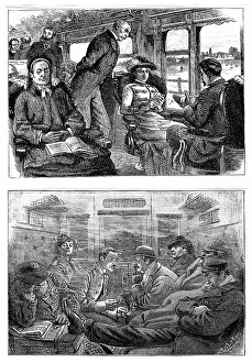 Compartment: Passengers on a London to Glasgow train. Top: