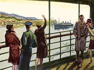 Shuffleboard: Passengers onboard a Luxury Liner