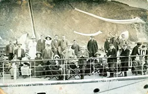 Ilfracombe: Passengers on Pleasure Boat, Ilfracombe, Devon