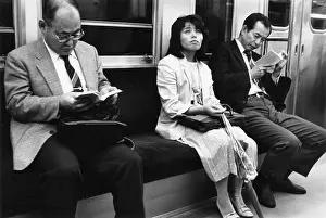 Eightiesroger: Three passengers on the Tokyo underground
