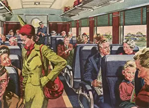 Railroads: Passengers on a Train