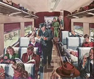 Railroads: Passengers on a Train