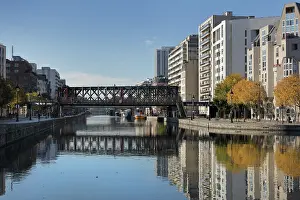 Passerelle des Ardennes, Canal de l'Ourcq, Paris, France