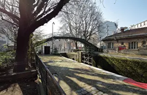 Canaux: Passerelle de la Grange-aux-Belles, Canal Saint-Martin