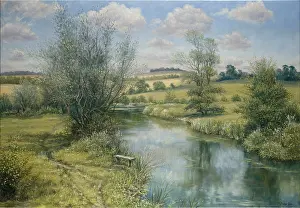 Mervyn: Passing Clouds ' landscape with river
