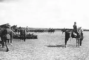 Doberitz: Passing out parade after the autumn maneuvers of the Rei