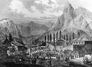 Emil: Passion Play in Oberammergau, around 1860