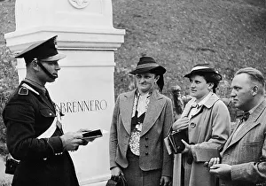 Tariff: Passport control at Brenner, 1938