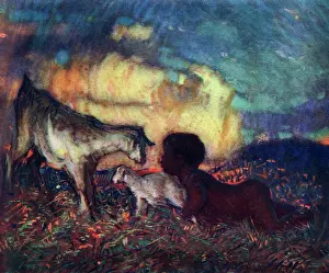 Grasping: Pastel by Alfred Palmer, RBA