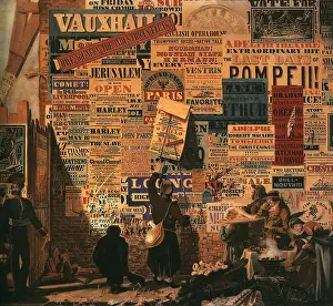 Collage: Pasting Poster on Wall