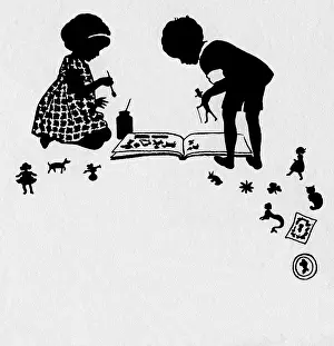 Scrapping: Pasting scraps into an album