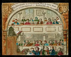 Relates: A pastor gives a sermon