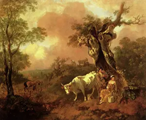 1755: Pastoral Scene, by Gainsborough