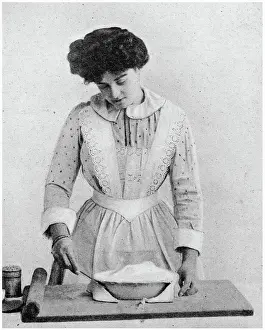 Tart: Pastry making - Trimming the Edge 1907
