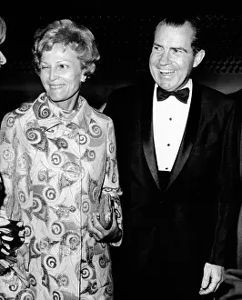 Winks: Pat Nixon winks at a friend. She and her ?