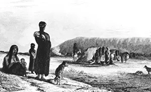 Darwin: Patagonians at Gregory Bay. From Robert Fitzroy