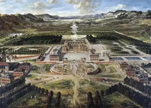Prise: PATEL, Pierre (1602-1676). View of Chateau and