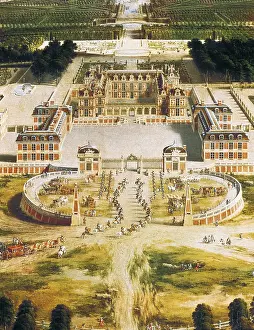 Coachs: PATEL, Pierre (1602-1676). View of Chateau and
