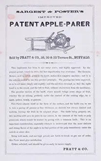 Industrialisation: Patent Apple Parer instructions