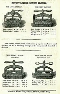 Patent: Patent letter-copying presses