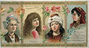 Unnamed: Patent medicine label for unnamed women's hair tonic which r