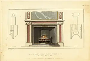 Mantelpiece: Patent Mongolfier smoke-conductor fireplace