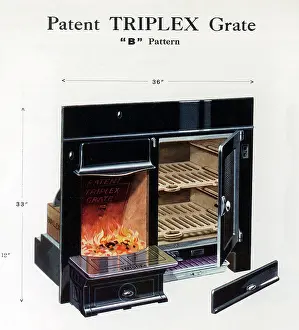 Enamelled: Patent Triplex Grate B Pattern