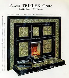 Enamelled: Patent Triplex Grate - Double Oven C pattern