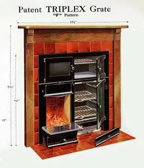 Enamelled: Patent Triplex Grate F Pattern