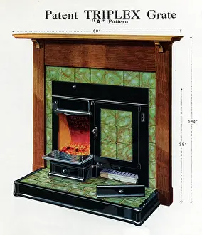 Enamelled: Patent Triplex Grate A Pattern