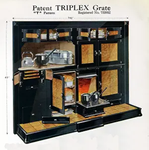 Enamelled: Patent Triplex Grate T Pattern
