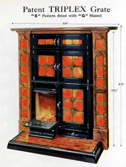 Enamelled: Patent Triplex Grates Pattern fitted with G Mantel