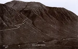 Nevis: Path up Ben Nevis, Scottish Highlands