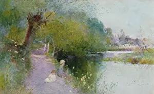 Mackay: Path by the River ' woman and child