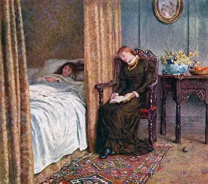 Sickbed: PATIENT AND MOTHER/1879