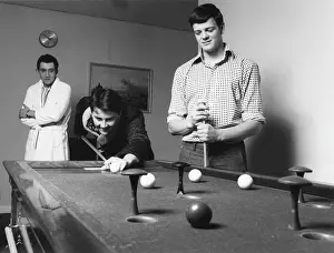 Billiards: Patients playing bar billiards, Medical Centre, Hendon
