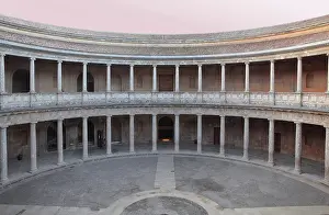 Machuca: Patio, Palace of Charles V, Alhambra, Granada