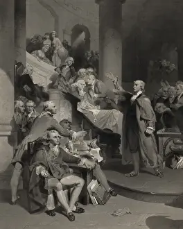 Propagandist: Patrick Henry speaking before the Virginia