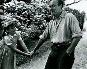 Patrick Heron and his daughter Katherine at Eagle's Nest
