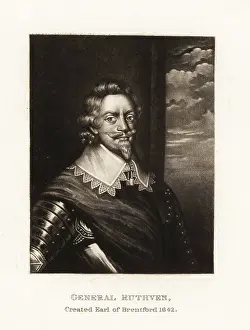 Engraved In Mezzotinto: Patrick Ruthven, 1st Earl of Forth, Scottish nobleman