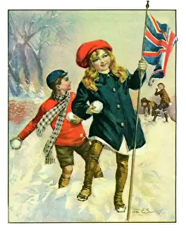Sutcliffe: Patriotic children snowballing