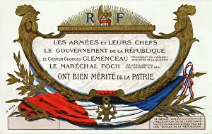 Cockerels: Patriotic French postcard