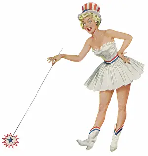 Similarly: Patriotic Majorette