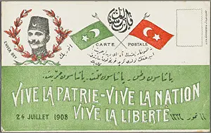 Enver: Patriotic Postcard in favour of the Constitution