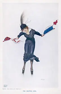 Rollerskating: PATRIOTIC SKATER 1914