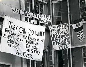 Restrictions: Patriotic slogans in Gibraltar following mob attacks