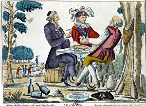 Snack: The Patriotic Snack. Popular Engraving