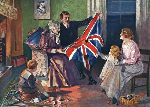 Patriotism in a British home, WW1