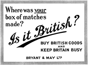 Matchbox: PATRIOTISM/MATCHBOX 1928