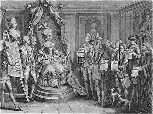 Petitioning: Patroness of the arts, 1781